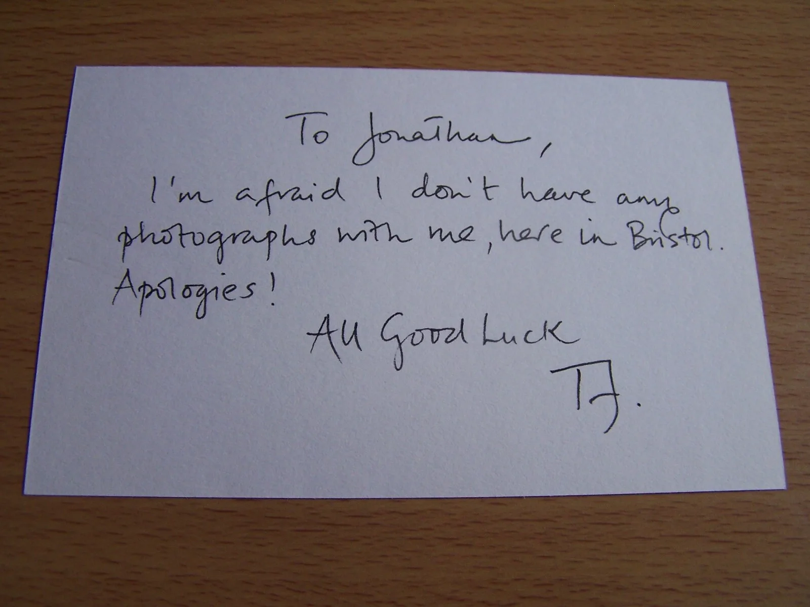 Tara Fitzgerald Hand Signed Autograph Attributed Message Actress Brassed Off, image 3