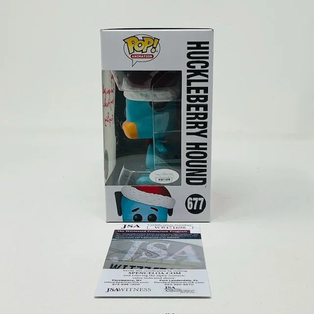 Greg Berg Autographed Huckleberry Hound Funko Pop Animation #677 JSA COA, изображение 5