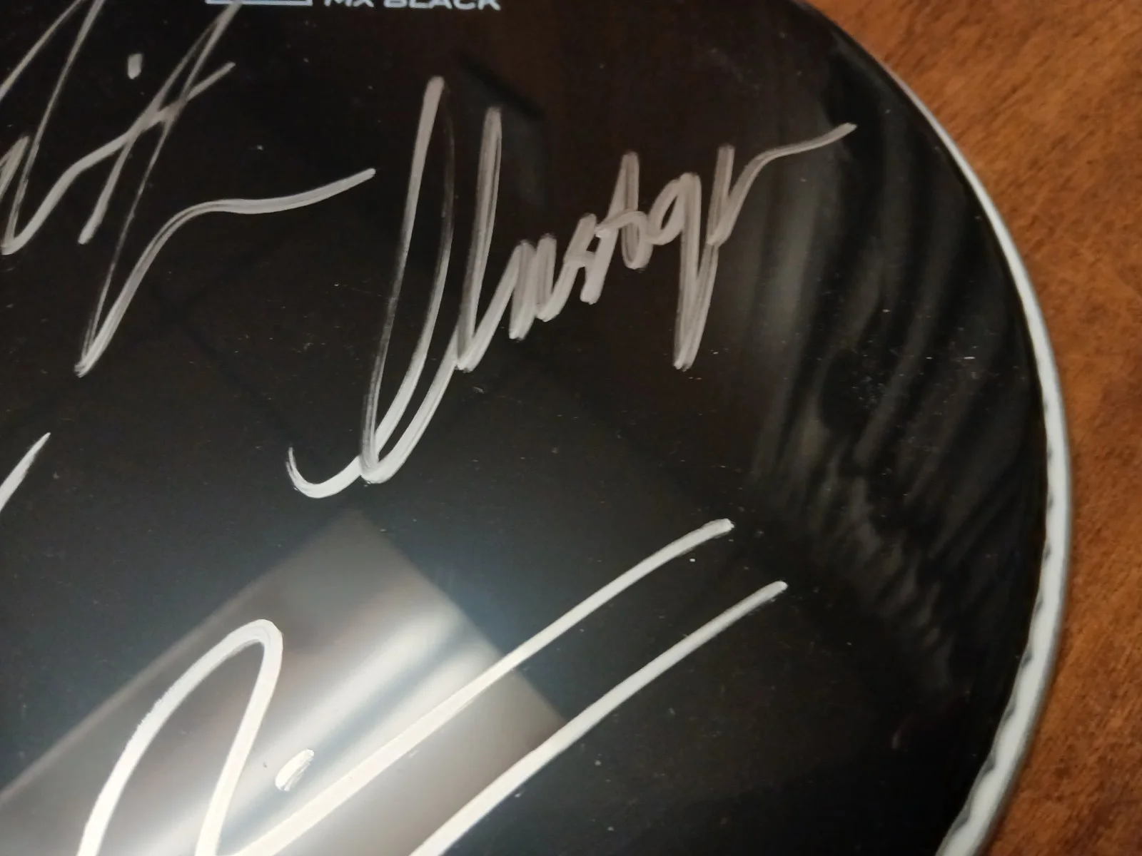 Orbit Culture autographed Drumhead with 4 signatures, image 3