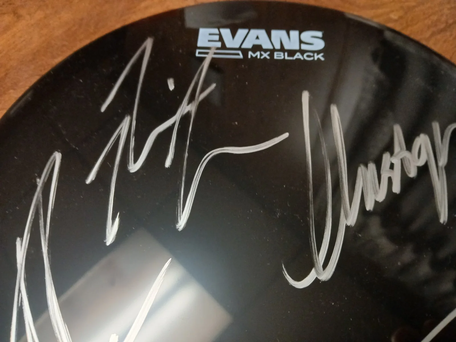 Orbit Culture autographed Drumhead with 4 signatures, image 4