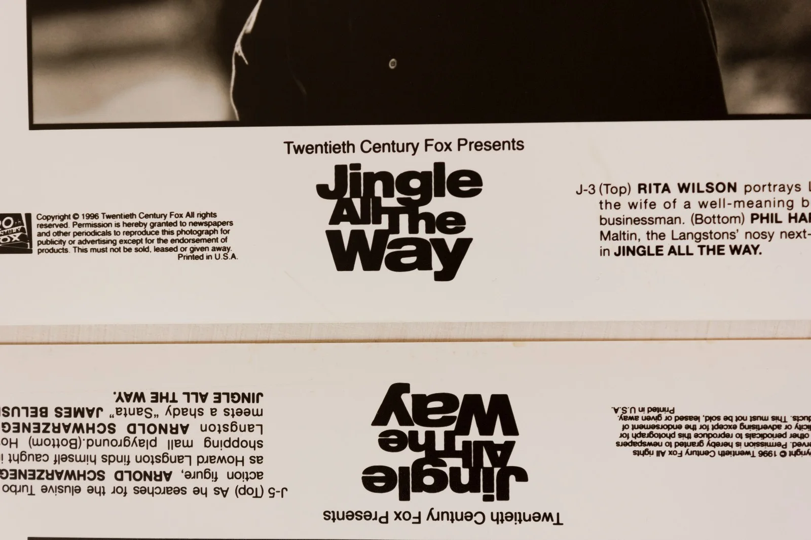 Jingle All the Way 3 Film Stills Arnold Schwarzenegger Christmas Slapstick Movie, изображение 2
