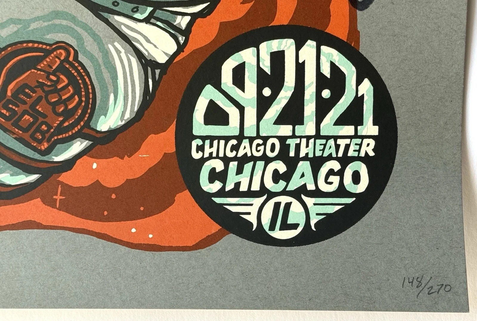 Primus signed Chicago Poster 2021 concert autographed a tribute to kings, image 5