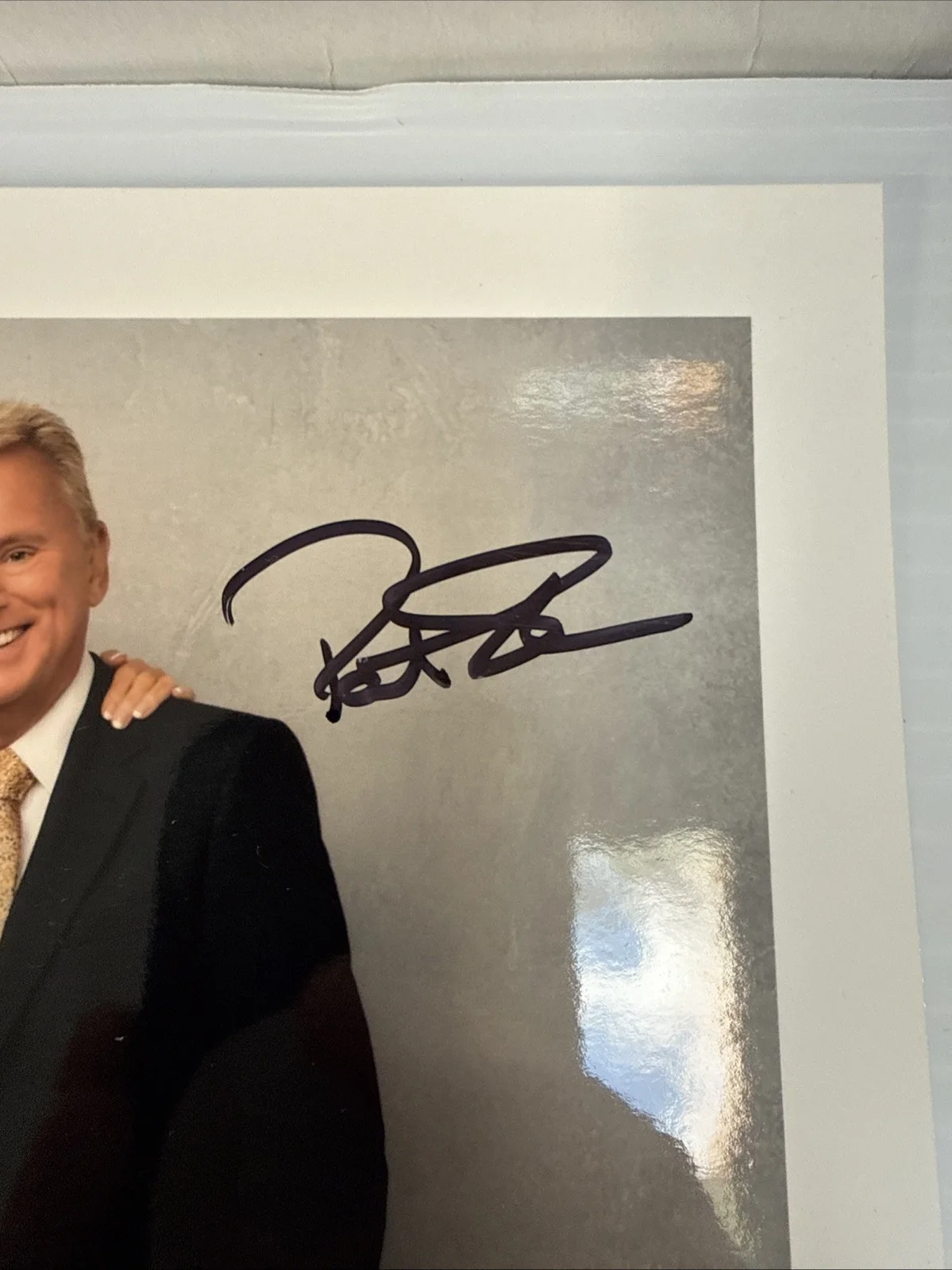 Pat Sajak, Vanna White — Pat Sajak Vanna White Dual Signed 8 x 10 Photo Wheel Of Fortune Host Autograph, изображение 3