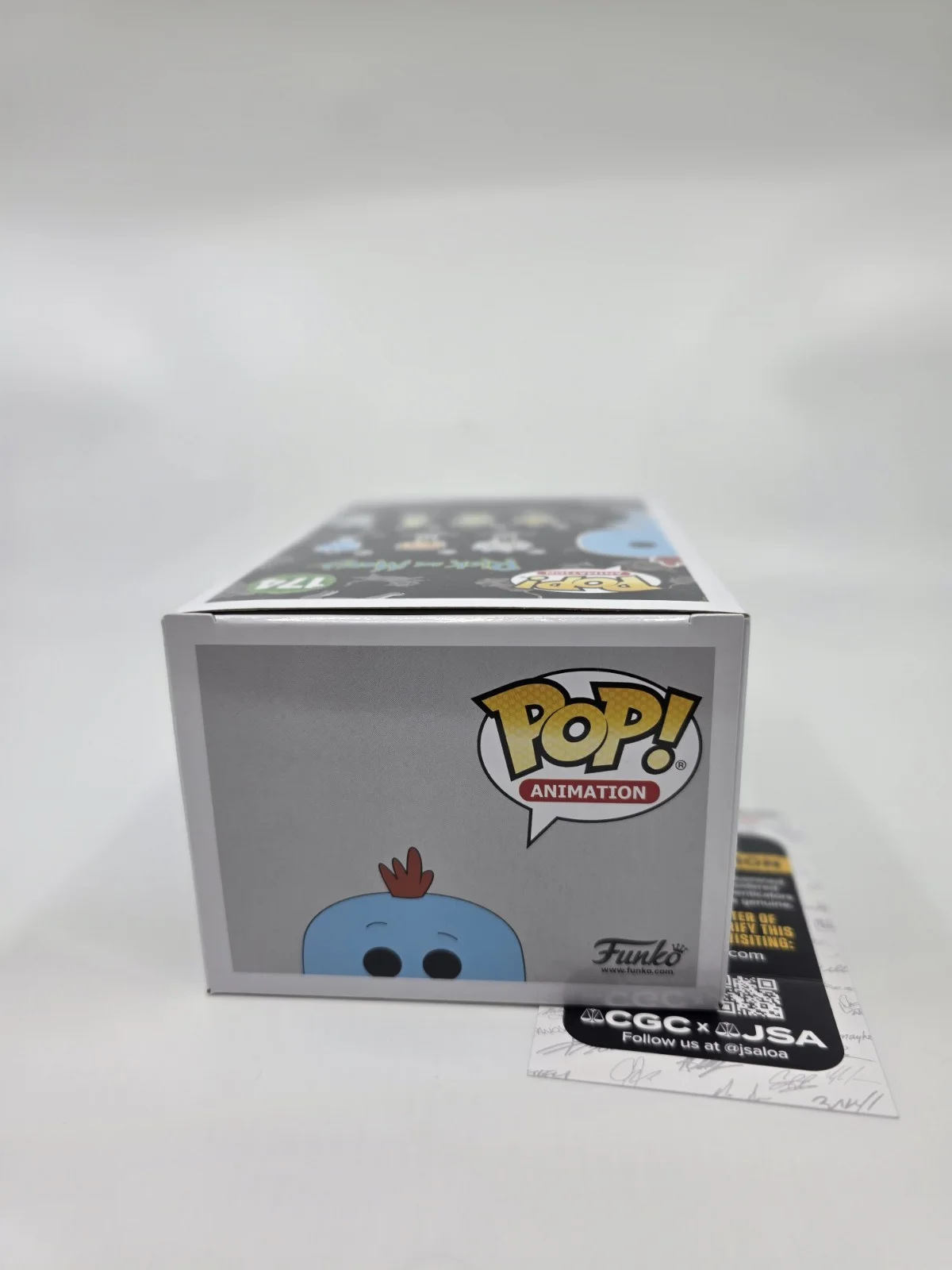 Justin Roiland — Justin Roiland Signed Funko Pop Rick and Morty Mr Meeseeks JSA w/ Quote, image 5