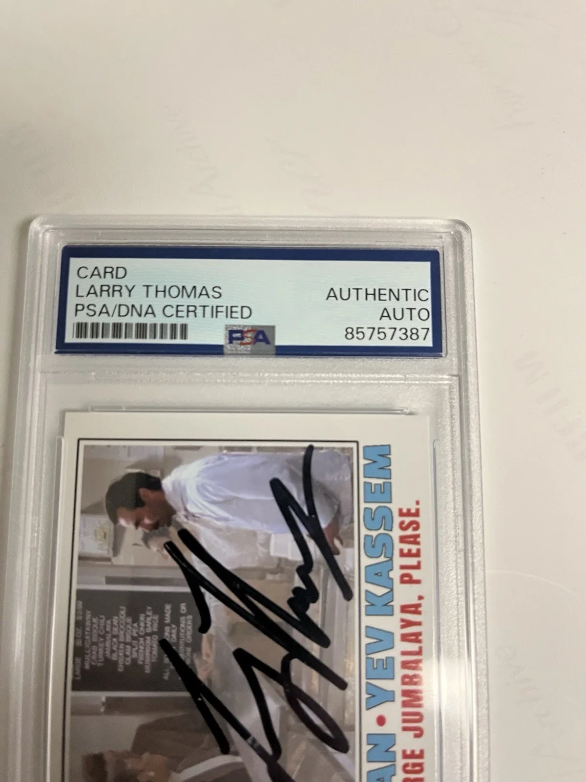 Autographed Larry Thomas Seinfeld Soup Nazi Card PSA Signed Auto Authentic, image 3