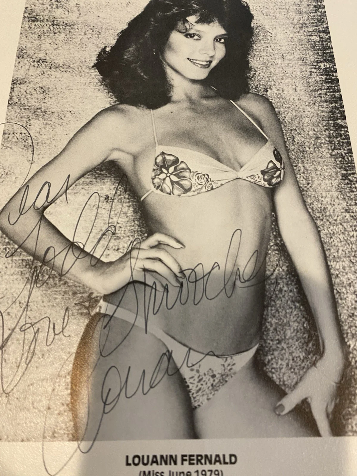 Signed Autographed Picture Of Miss June 1979 Louann Fernald, изображение 5