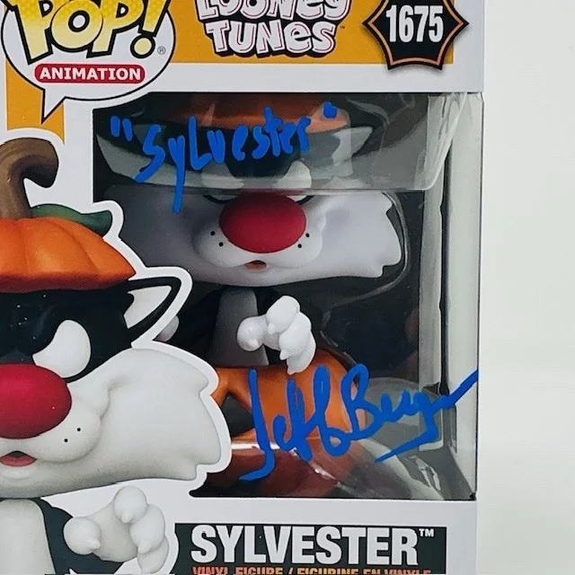 Jeff Bergman Autographed Sylvester Looney Tunes Funko Pop Animation #1675 OCCM, image 2