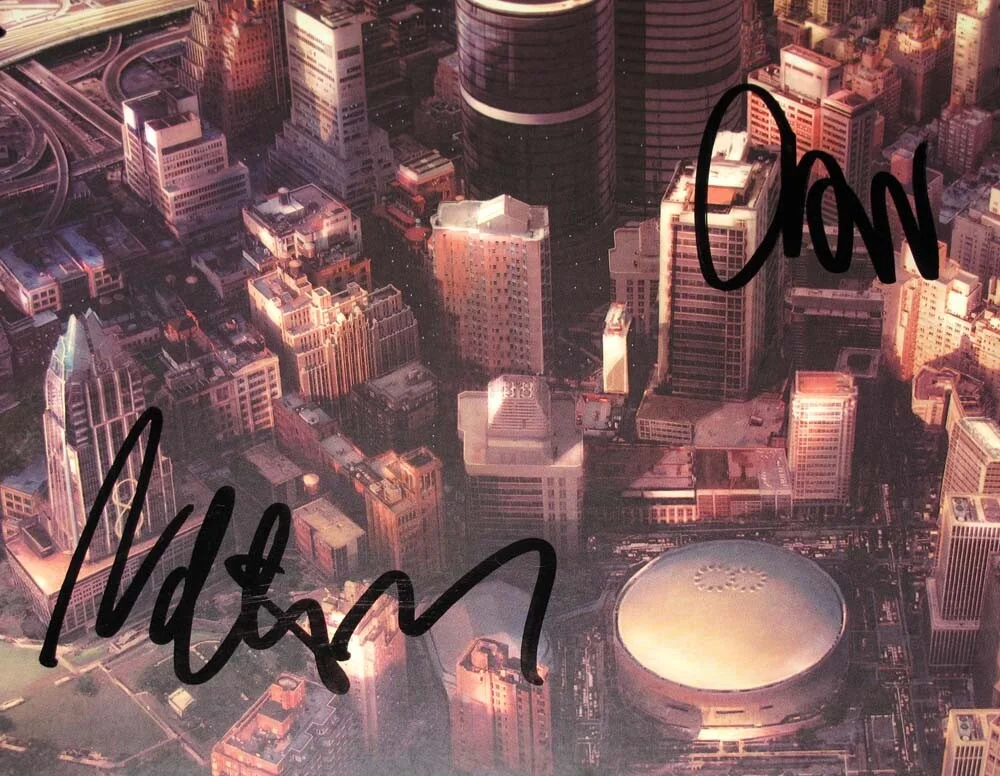 FOO FIGHTERS - Taylor Hawkins — Taylor Hawkins +3 signed FOO FIGHTERS "SONIC HIGHWAYS" Vinyl Album b COA, изображение 5