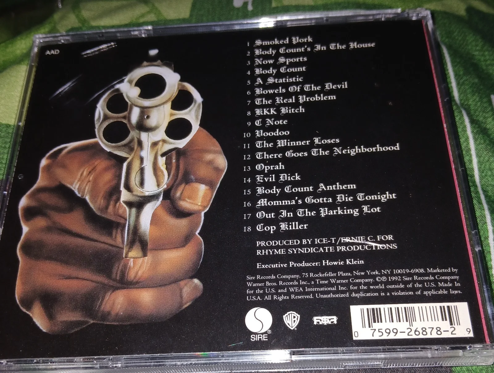 BODY COUNT Self Titled CD SIGNED By Original Lineup RARE W/ Cop Killer +7 CD Lot, image 5