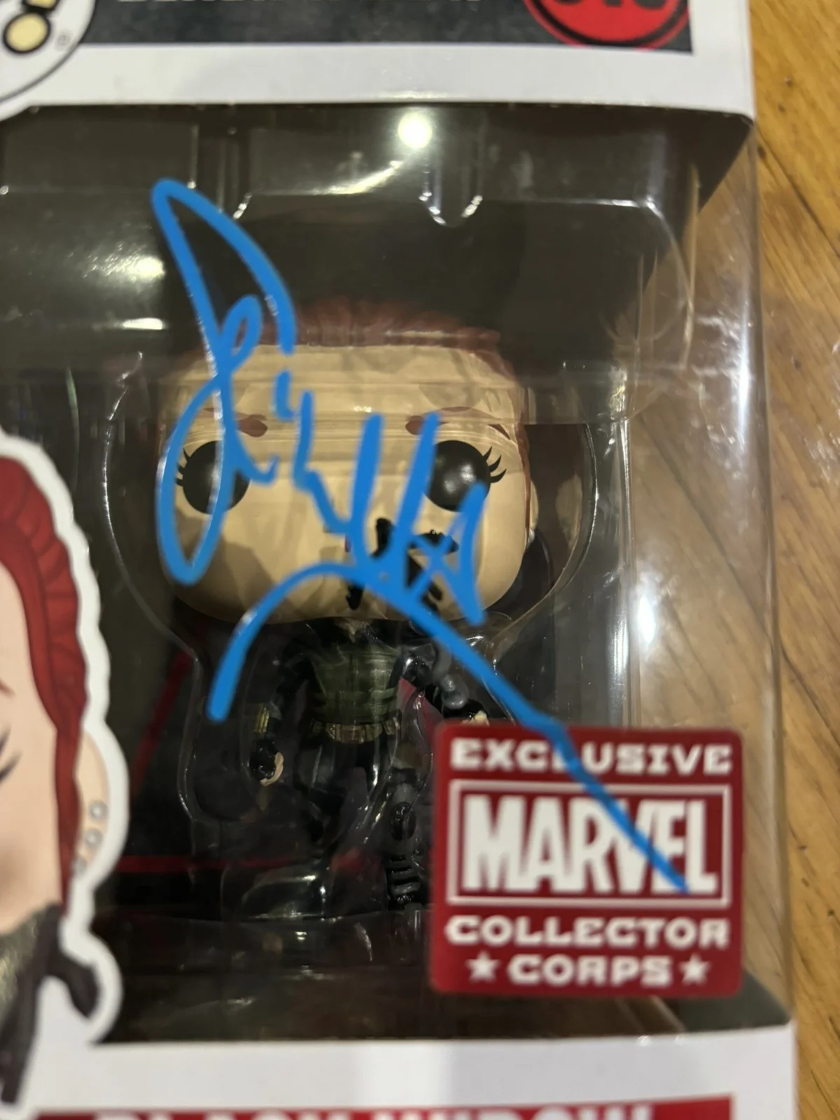 Scarlett Johansson — Black Widow Funko Pop Signed by Scarlett Johansson with Exact Proof Avengers, image 2