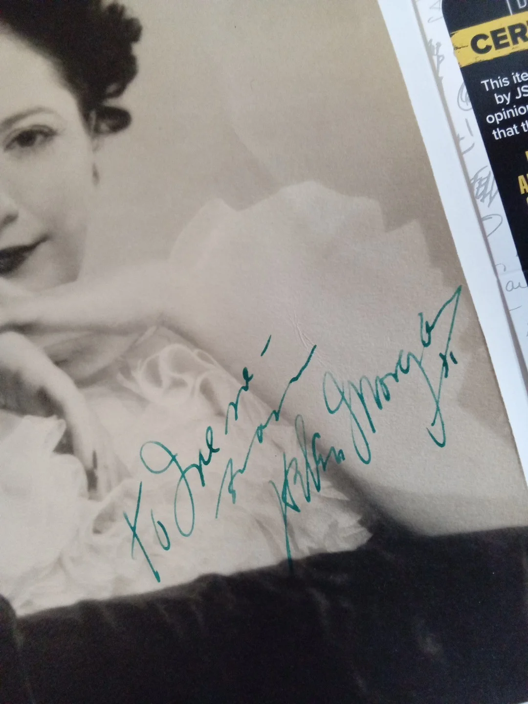 Helen Morgan Signed 7x9 B&W Photo Show Boat Lengend Torch Singer JSA, image 3