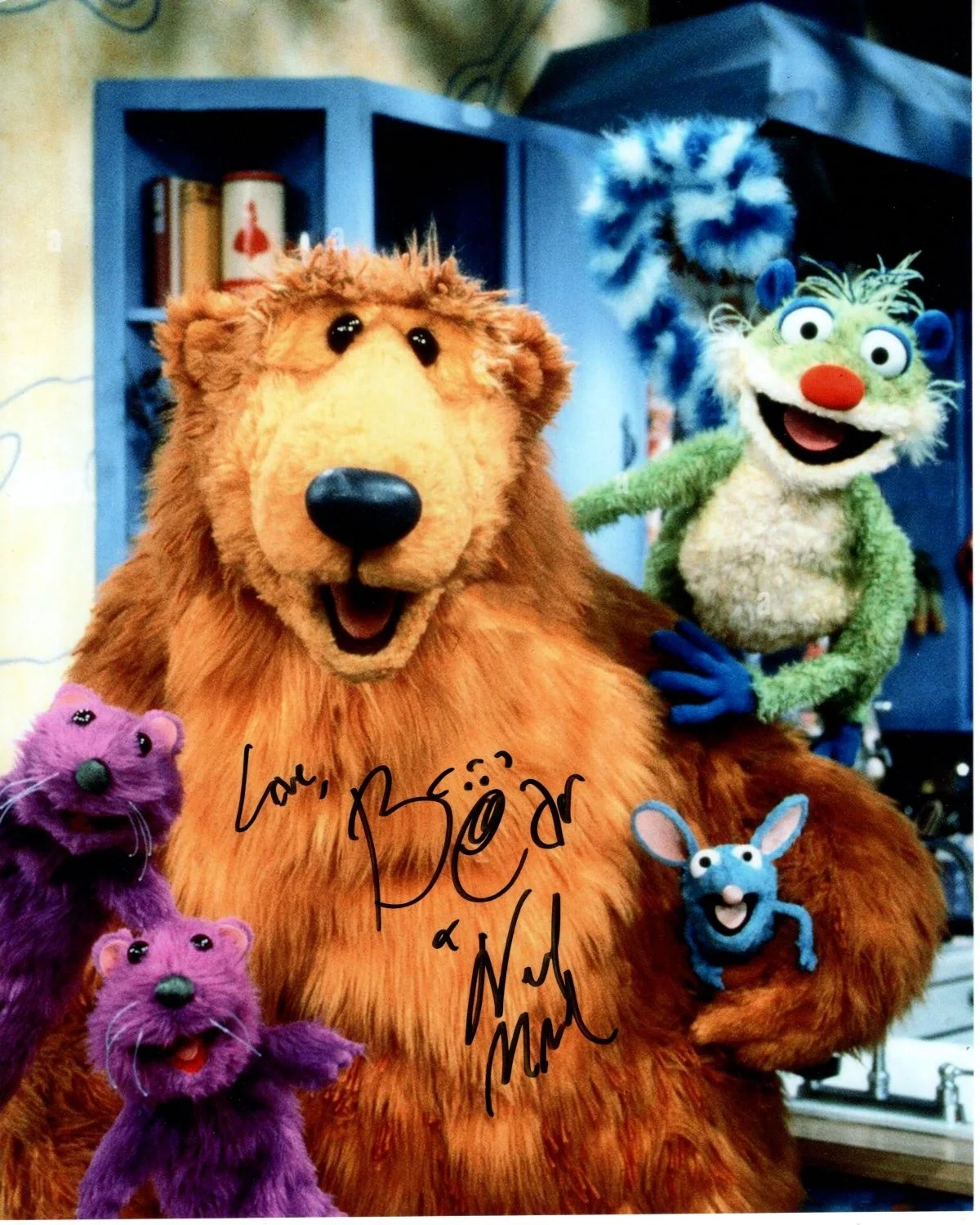 Noel MacNeal — NOEL MACNEAL signed autographed 8x10 BEAR IN THE BIG BLUE HOUSE photo