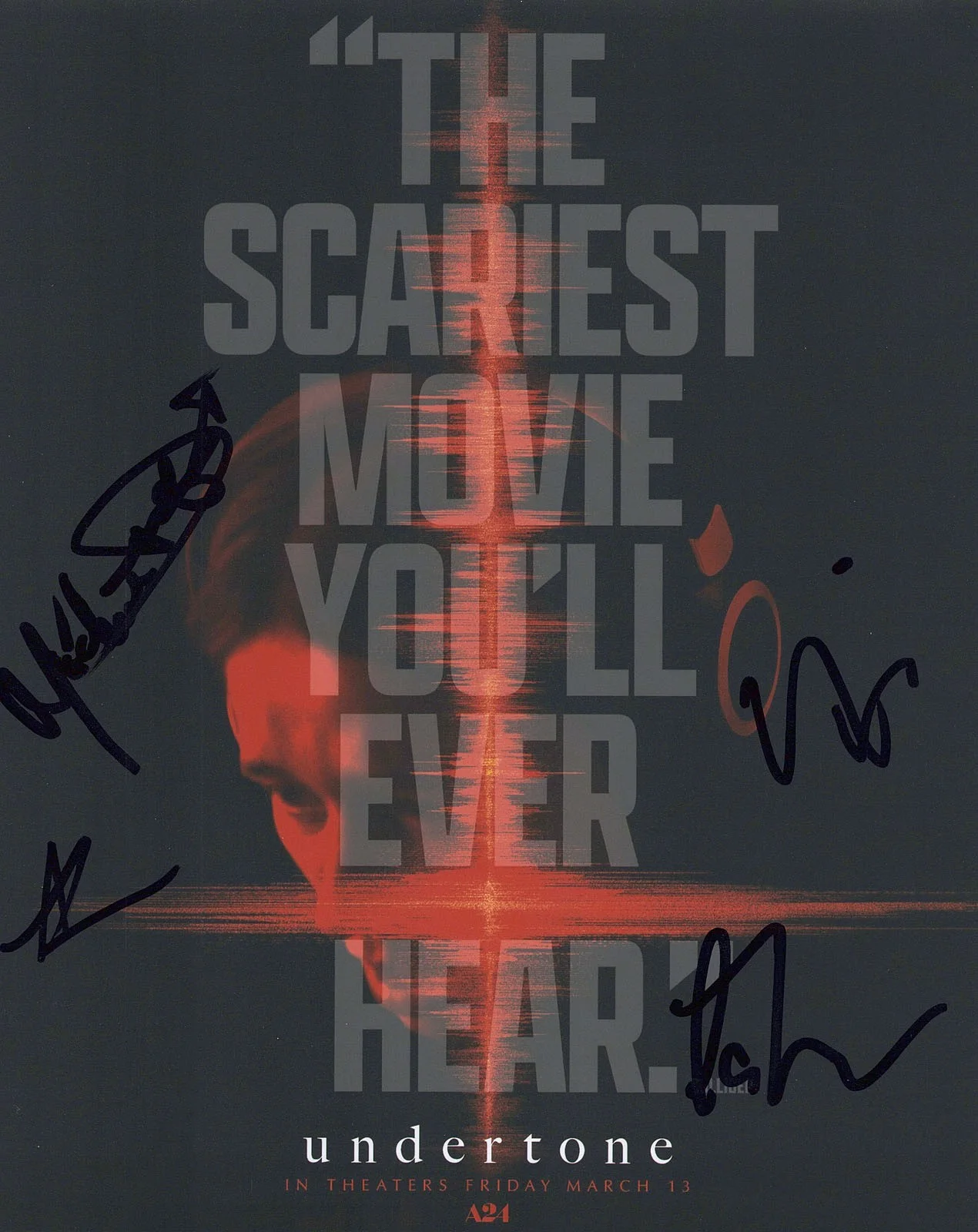 NINA KIRI, ADAM DiMARCO, IAN TUASON, MICHELE DUQUET — Nina Kiri, Adam DiMarco +2 signed "UNDERTONE" 8x10 Photo EXACT PROOF b COA, изображение 3