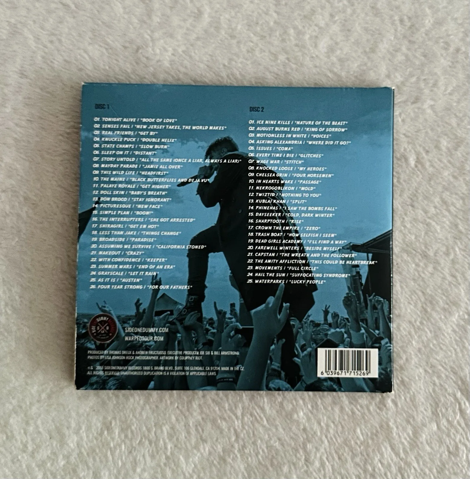 RARE Brand New Vans Warped Tour 2018 CD Signed by Ska Band "Less Than Jake", изображение 2