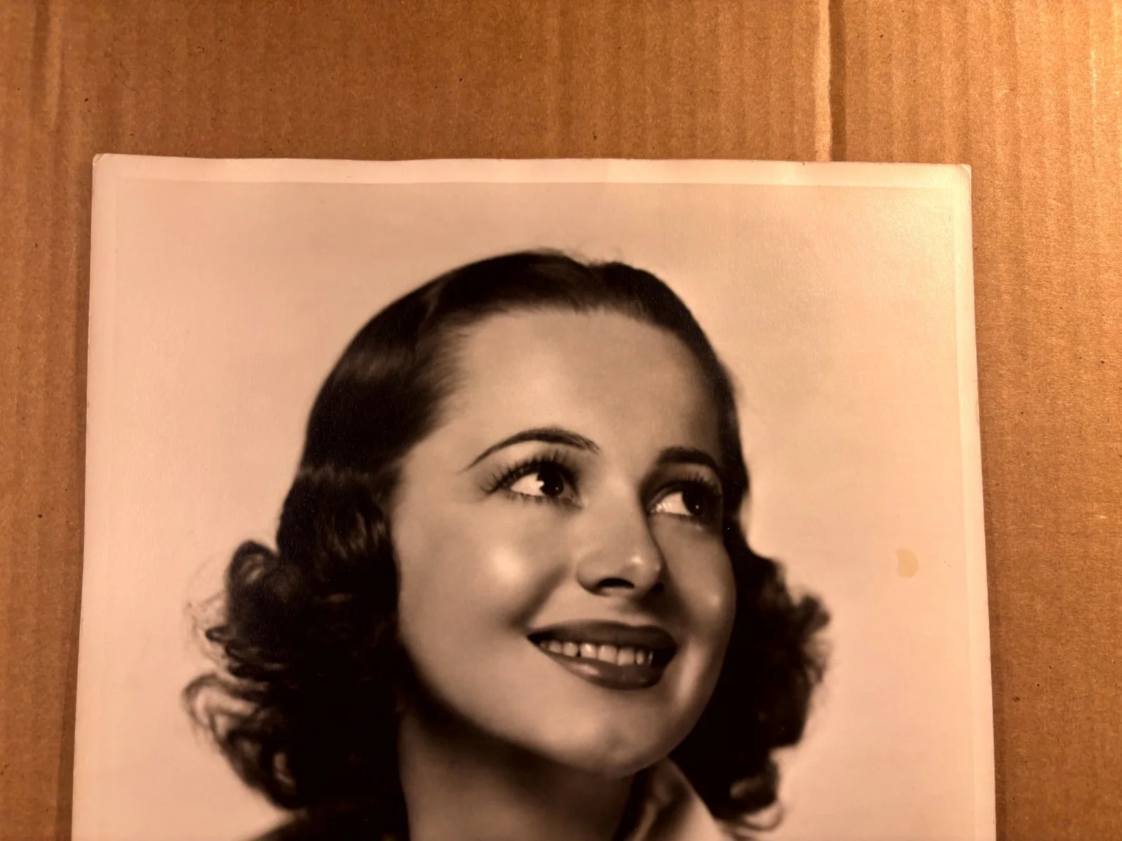 Olivia de Havilland Beautiful Very Rare Early Autographed Oversize 11/14Photo30s, изображение 2