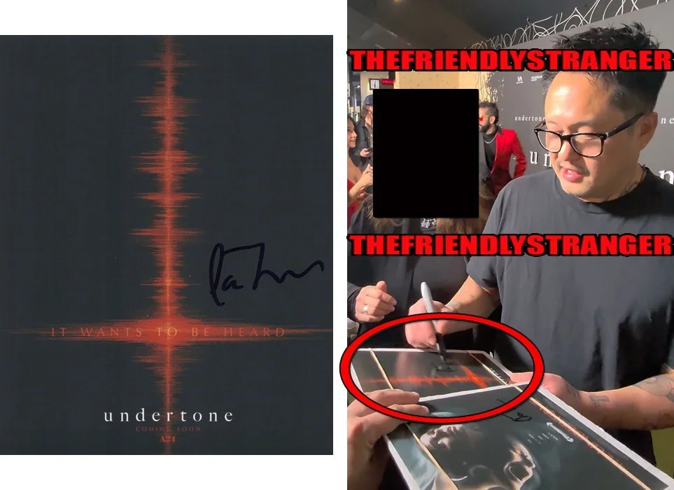 IAN TUASON — Ian Tuason signed "UNDERTONE" 8x10 Photo EXACT PROOF a Director Writer COA