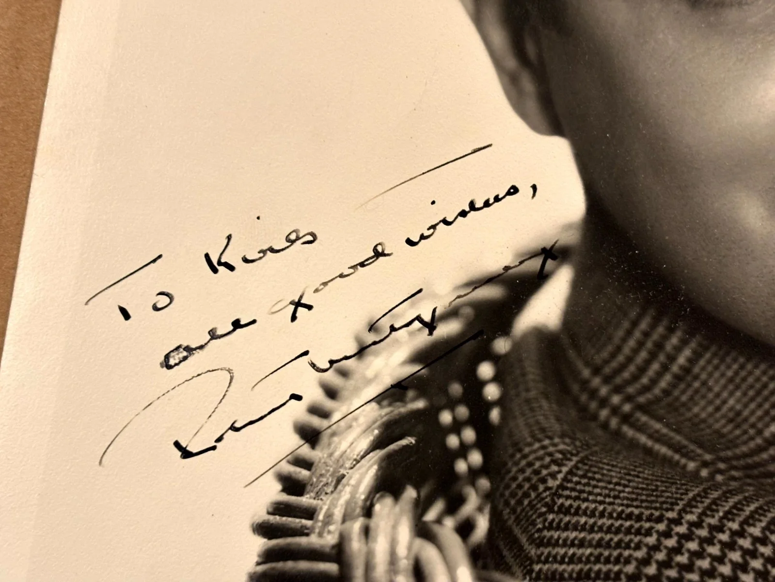 Robert Montgomery Very Rare Very Early Autographed Oversize 10/13 Photo 30s, image 5