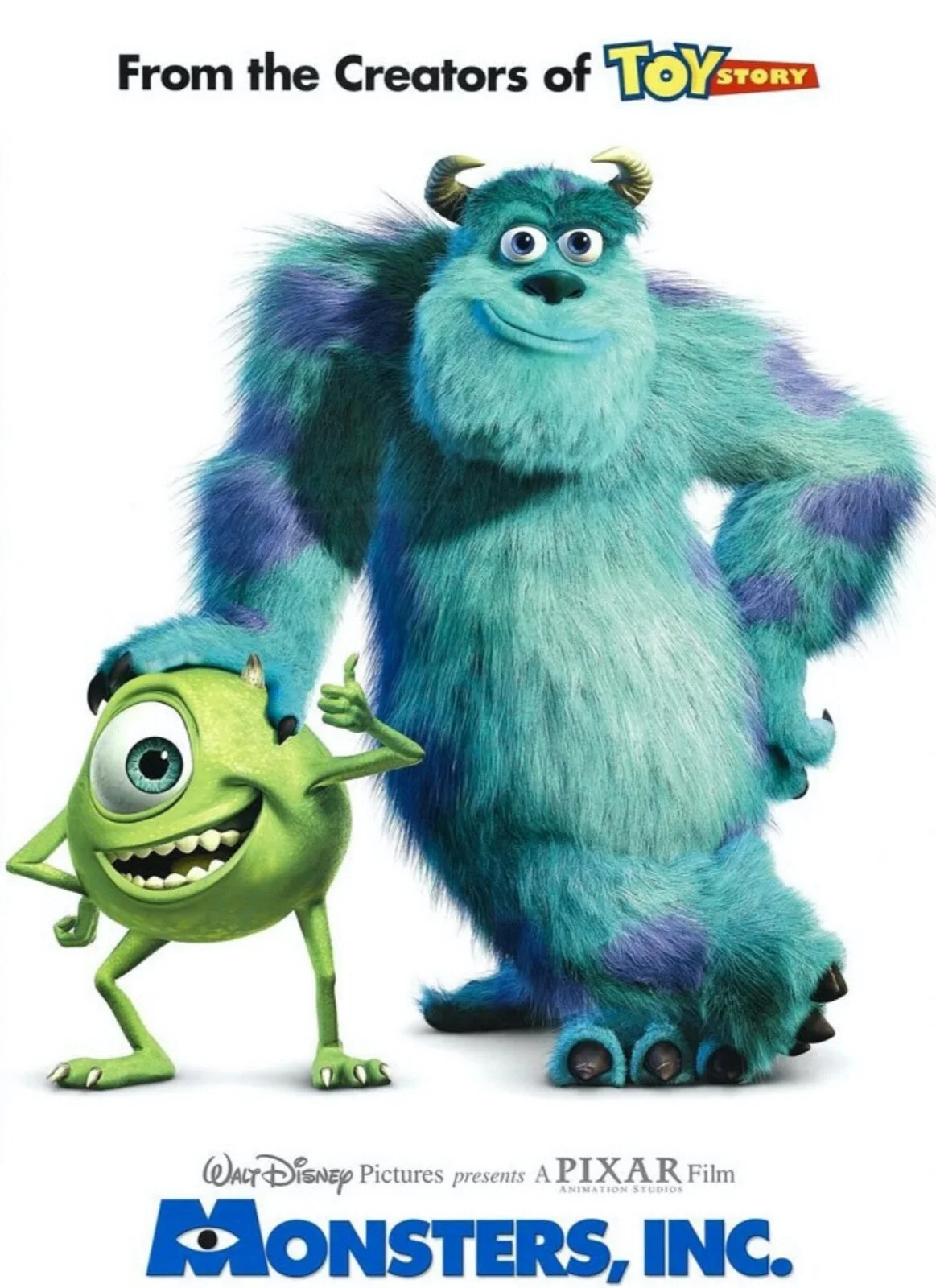 Pixar's Monsters Inc. (2001) Very Rare Unmounted Genuine 35mm Film Cells, изображение 2