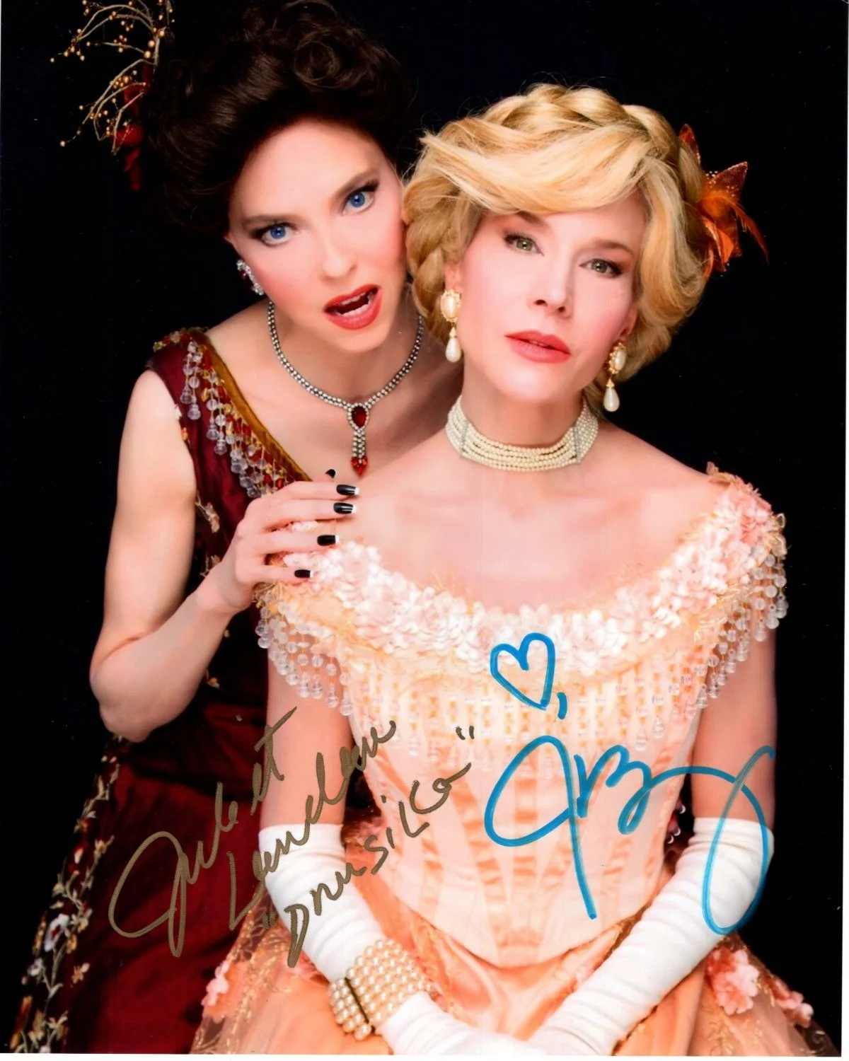 Juliet Landau and Julie Benz — Juliet Landau and Julie Benz Signed 8x10 Buffy the Vampire Slayer Photograph