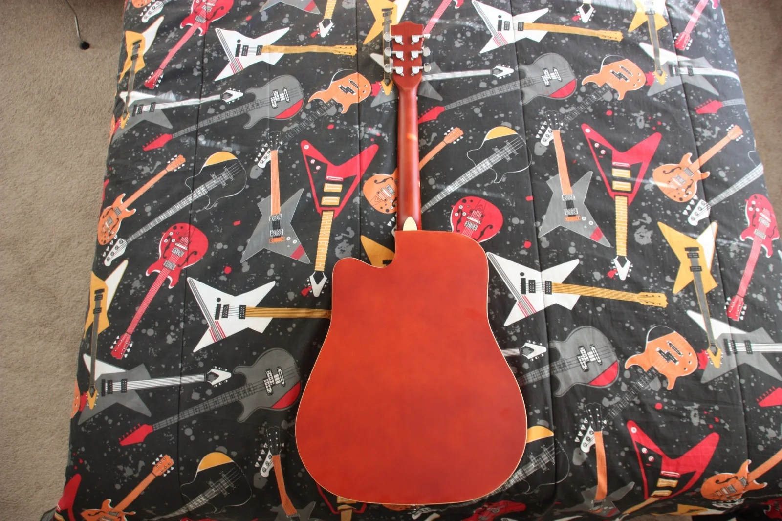 Larry Fleet Autographed Acoustic Guitar JSA COA, image 3