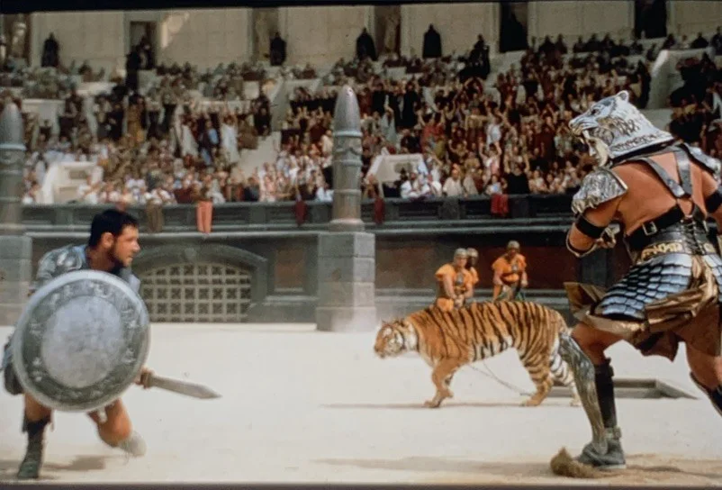 GLADIATOR Russell Crowe Joaquin Phoenix 2000 35mm Publicity Slides x2, image 3