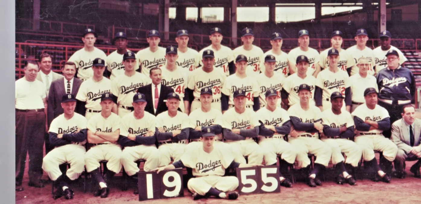 1955 BROOKLYN DODGERS MLB Photo From 1992. World Champion great shape, изображение 3