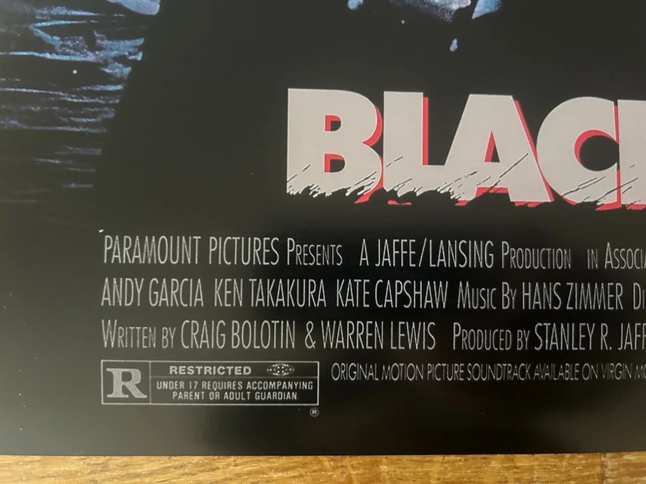 Poster Black Rain 430mm x 640mm (Bit bigger than A2), изображение 4