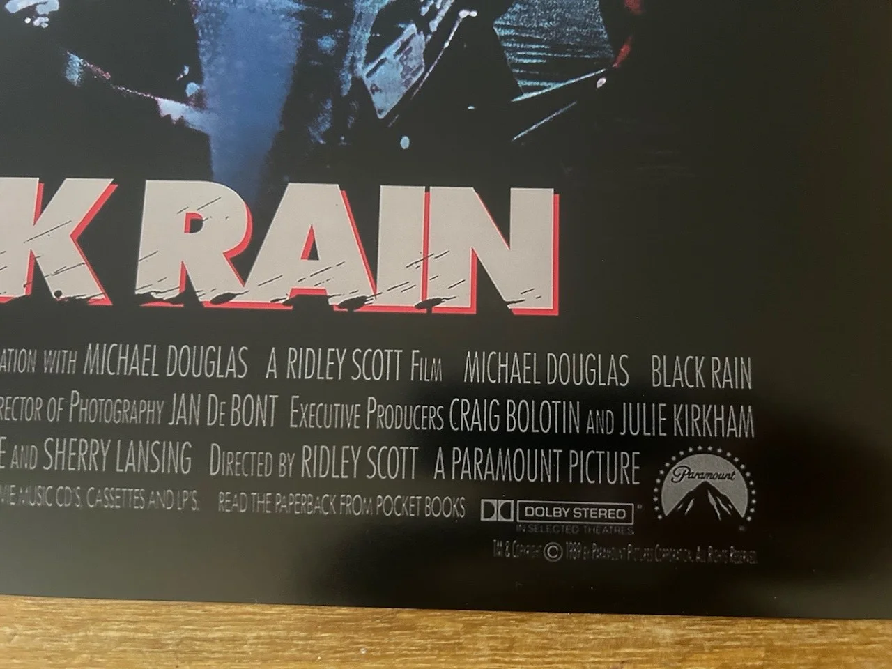 Poster Black Rain 430mm x 640mm (Bit bigger than A2), изображение 5
