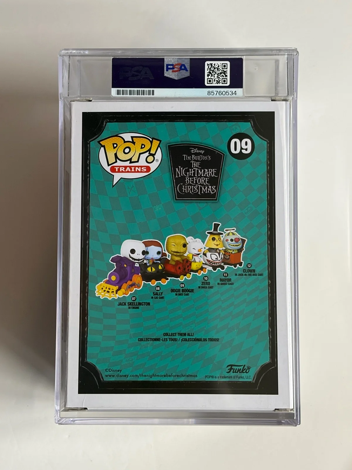 Ken Page — PSA Encapsulated Ken Page Oogie Boogie in Dice Cart Signed Funko Pop - Error Box, image 3