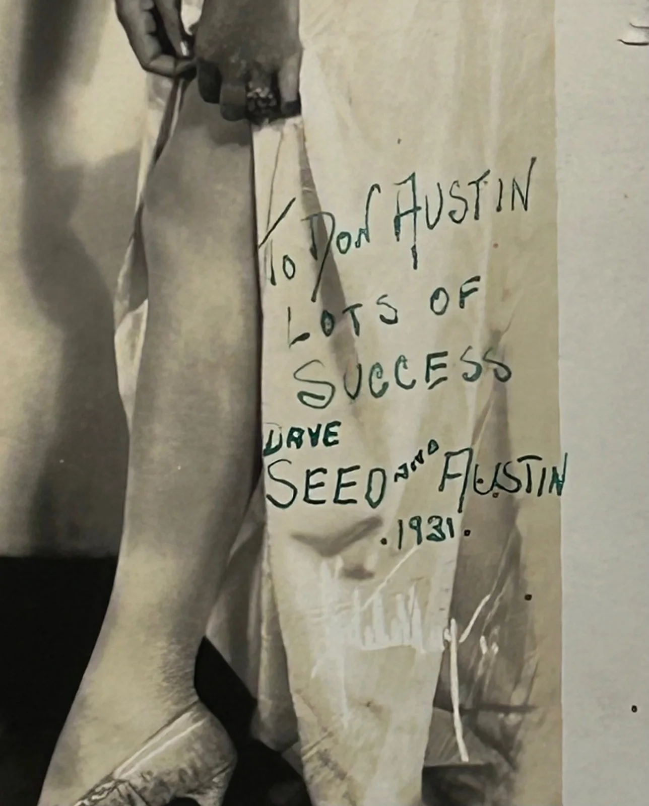 RALPH AUSTIN+DAVE SEED—SIGNED PHOTO—VAUDEVILLE+BROADWAY COMEDY DUO—ArtistsModels, image 3