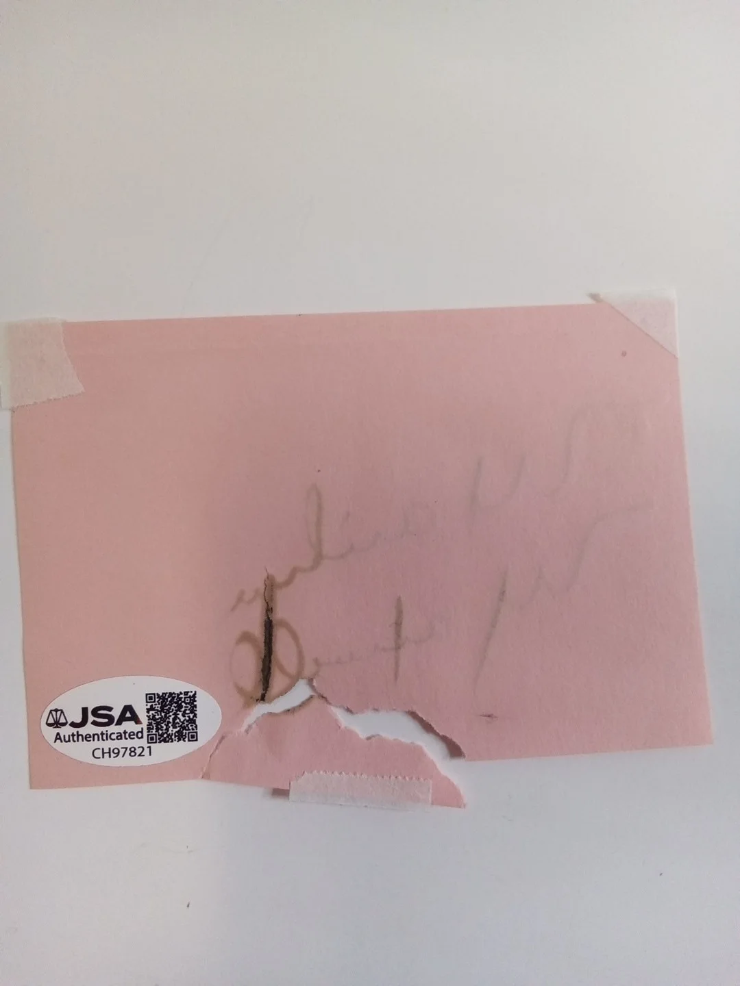 Marilyn Maxwell Signed Cut JSA The Lemon Drop Kid, image 5