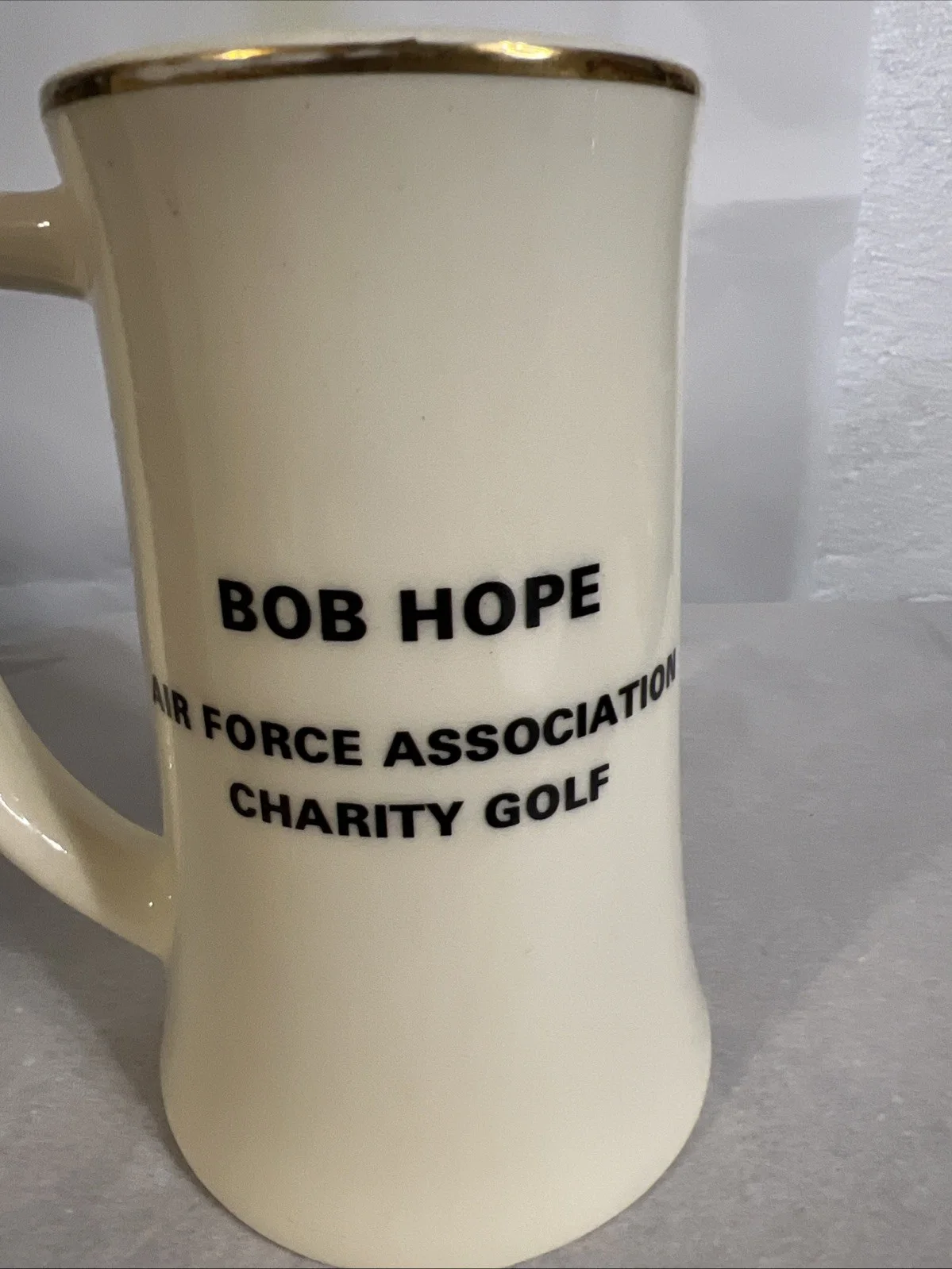 Bob Hope Tall Mug Porcelain Air Force Association Charity Golf Buntingware, изображение 3