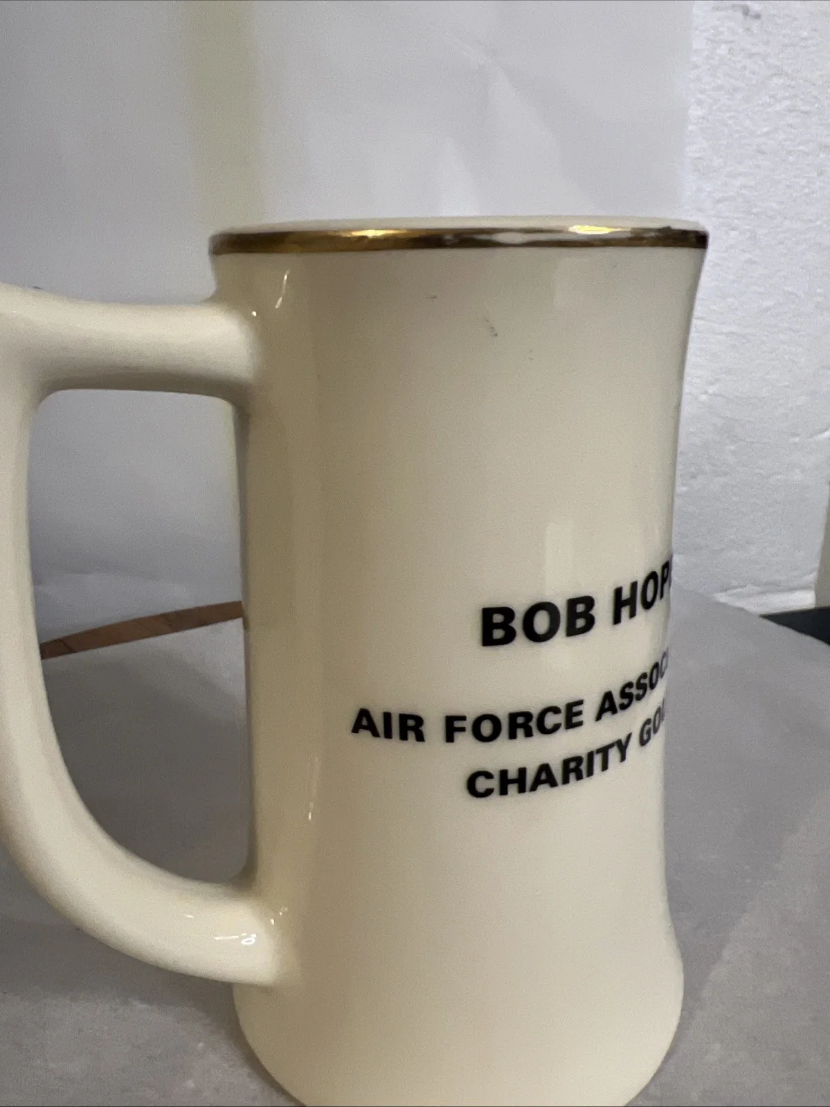 Bob Hope Tall Mug Porcelain Air Force Association Charity Golf Buntingware, изображение 4