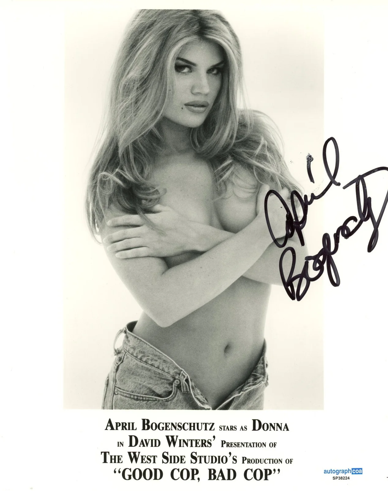 April Bogenschutz — April Bogenschutz "Good Cop, Bad Cop" AUTOGRAPH Signed 'Donna' 8x10 Photo ACOA, изображение 2