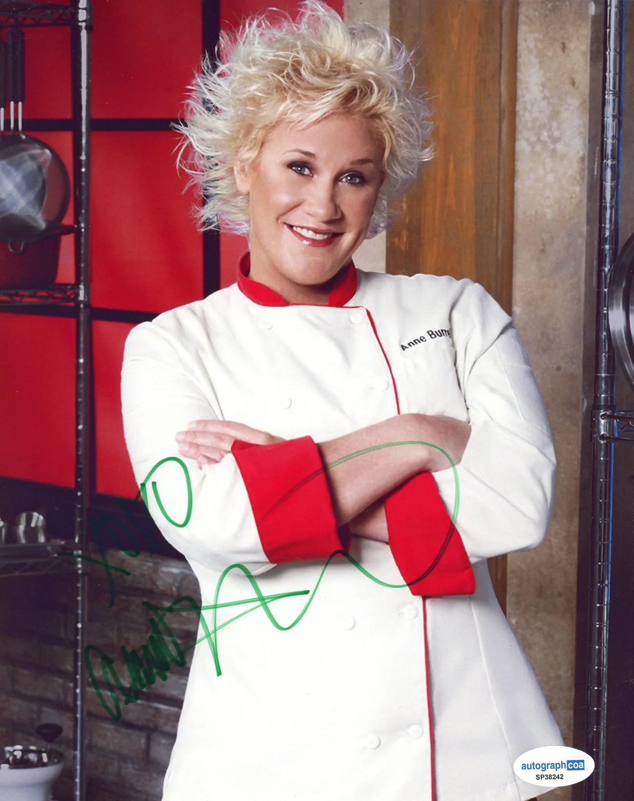Anne Burrell — Anne Burrell "Secrets of a Restaurant Chef" AUTOGRAPH Signed 8x10 Photo B ACOA, изображение 2
