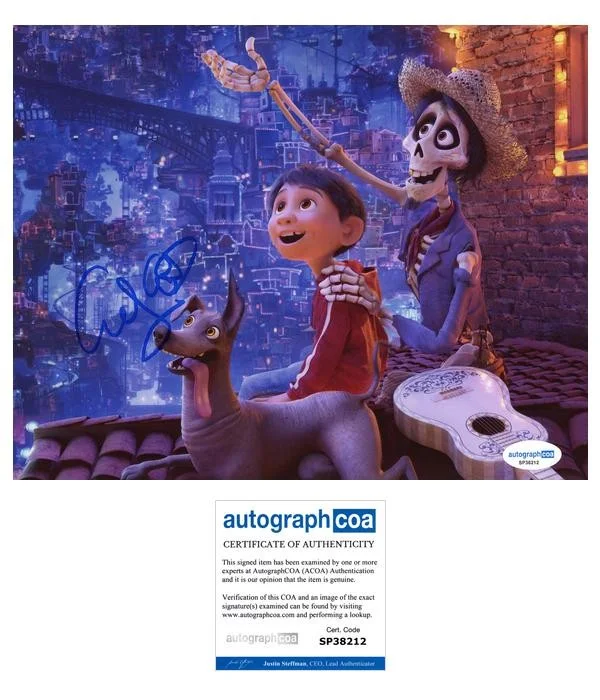 Gael Garcia Bernal — Gael Garcia Bernal "Coco" AUTOGRAPH Signed 'Hector' 8x10 Photo B ACOA
