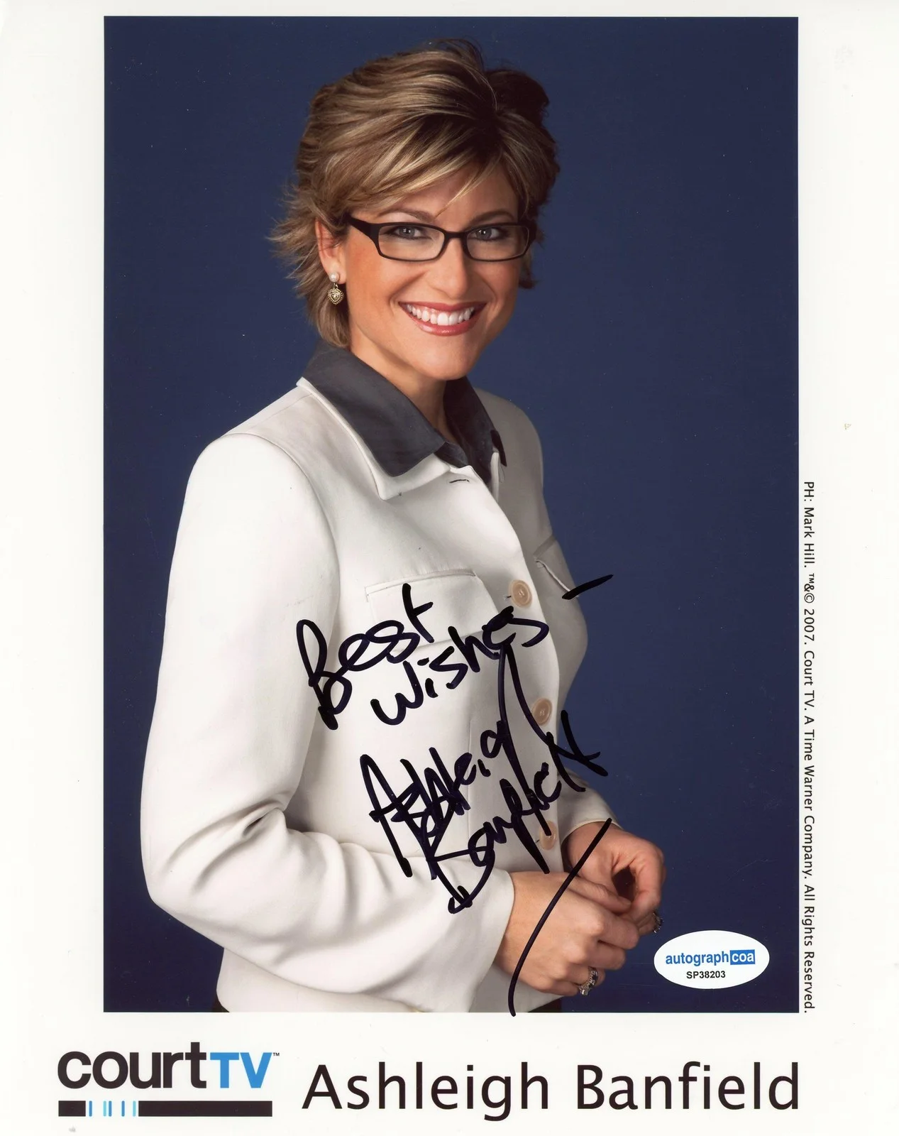 Ashleigh Banfield — Ashleigh Banfield "Court TV" AUTOGRAPH Signed Autographed 8x10 Photo ACOA, image 2