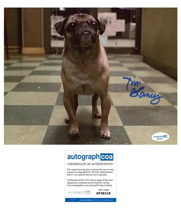 Tim Blaney — Tim Blaney "Men in Black" AUTOGRAPH Signed 'Frank the Pug' 8x10 Photo D ACOA