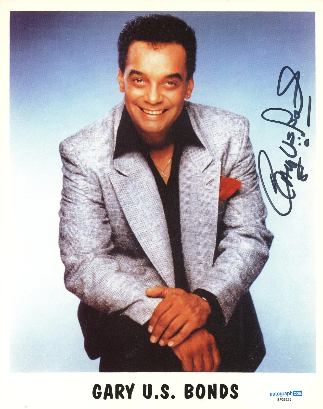 Gary U.S. Bonds — Gary U.S. Bonds "Quarter to Three" Singer AUTOGRAPH Signed 8x10 Photo ACOA, изображение 2