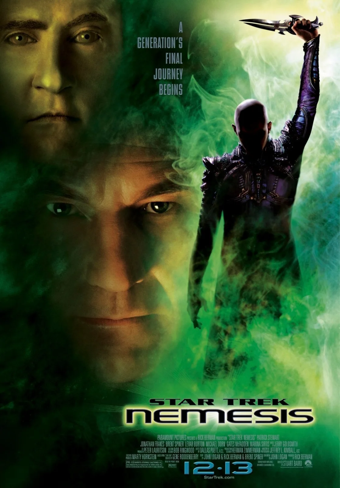 Star Trek: Nemesis (2002) Very Rare Unmounted Genuine 35mm Film Cells, image 2