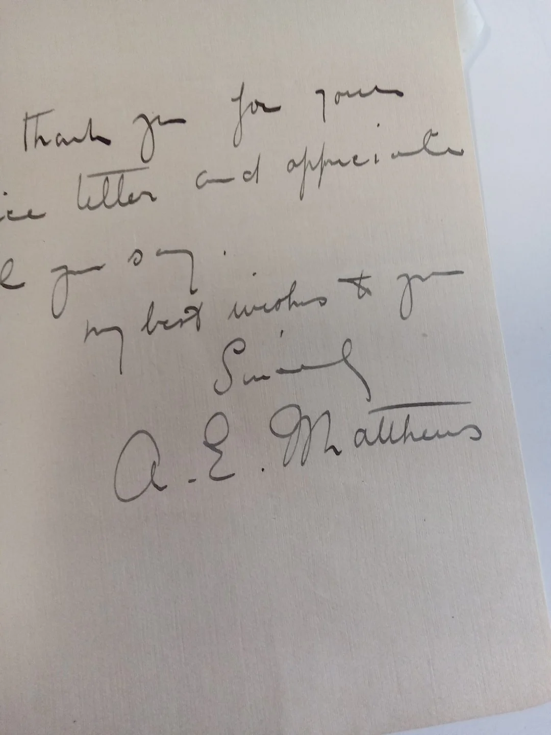 A.E. Matthews — Alfred Edward Mattews (A.E.) Actor Signed Cut Paper JSA, изображение 3