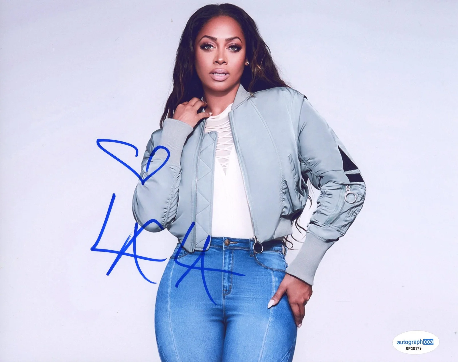 La La Anthony — La La Anthony "Power" AUTOGRAPH Signed Autographed 8x10 Photo D ACOA, изображение 2
