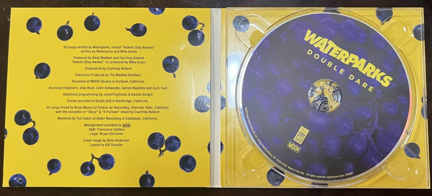 Signed/Autographed - Waterparks Double Dare CD (2016), image 2