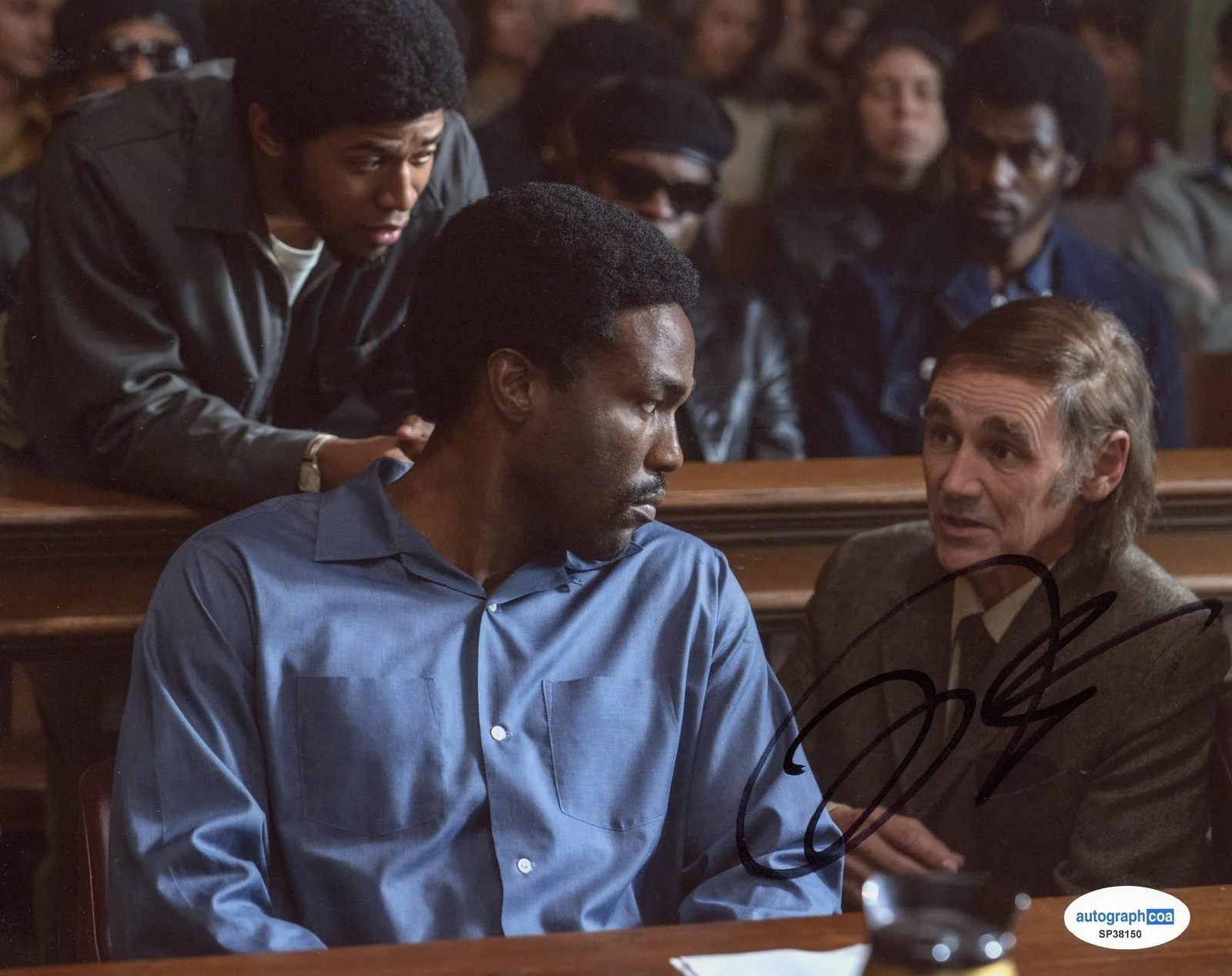 Yahya Abdul-Mateen II — Yahya Abdul-Mateen II "The Trial of the Chicago 7" AUTOGRAPH Signed 8x10 Photo B, изображение 2