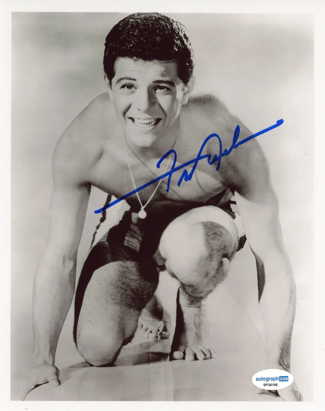 Frankie Avalon — Frankie Avalon "Beach Party" AUTOGRAPH Signed Autographed 8x10 Photo ACOA, изображение 2