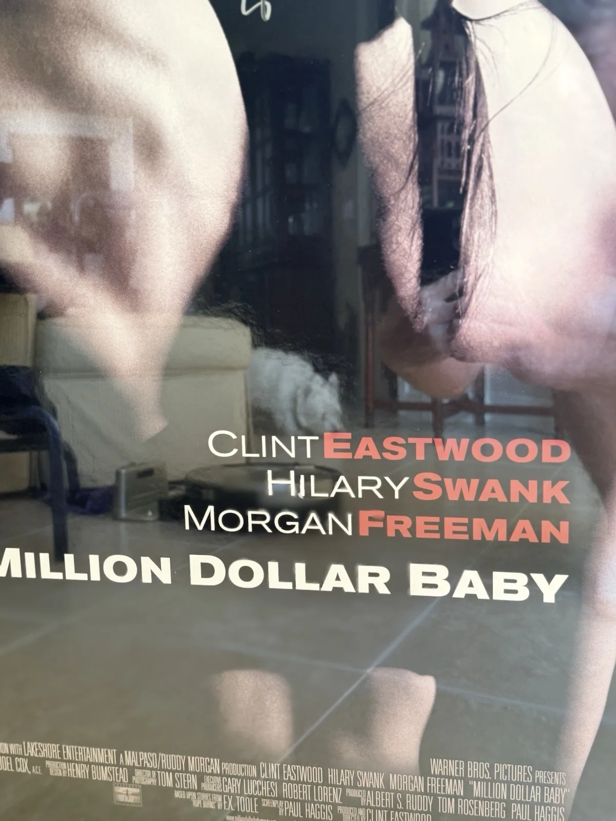 Clint Eastwood, Morgan Freeman Hillary Swank — CLINT EASTWOOD AND HILARY SWANK Morgan Freeman 3 X Signed MILLION DOLLAR BABY, изображение 3