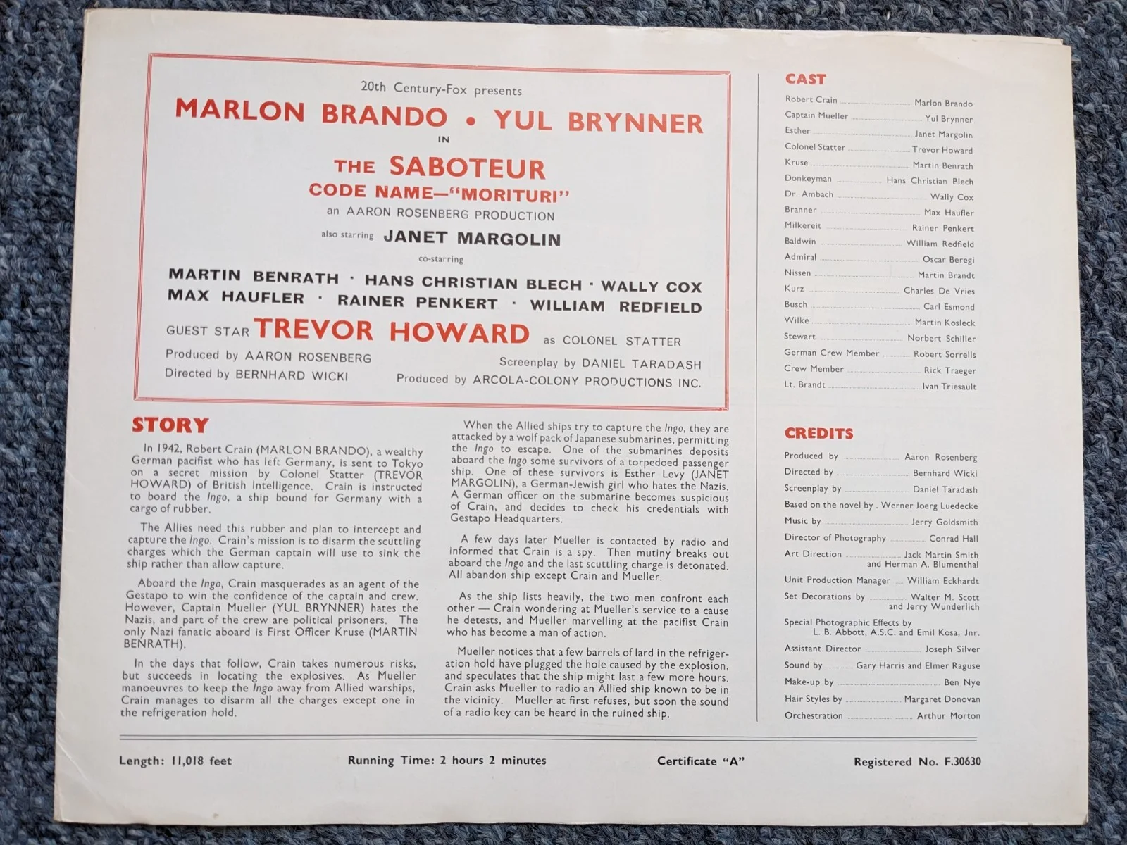 MARLON BRANDO 4 X Publicity Booklets., image 2
