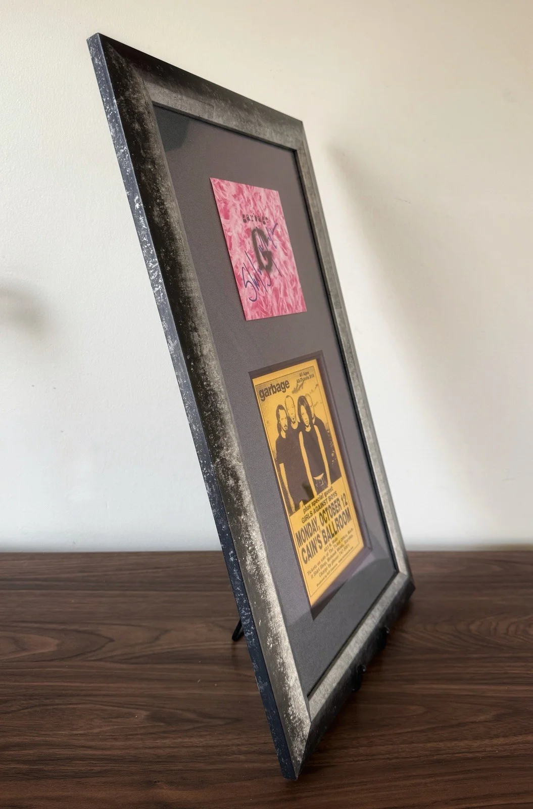 Shirley Manson Signed Garbage CD Insert & Concert Flyer Professional Framed, image 5