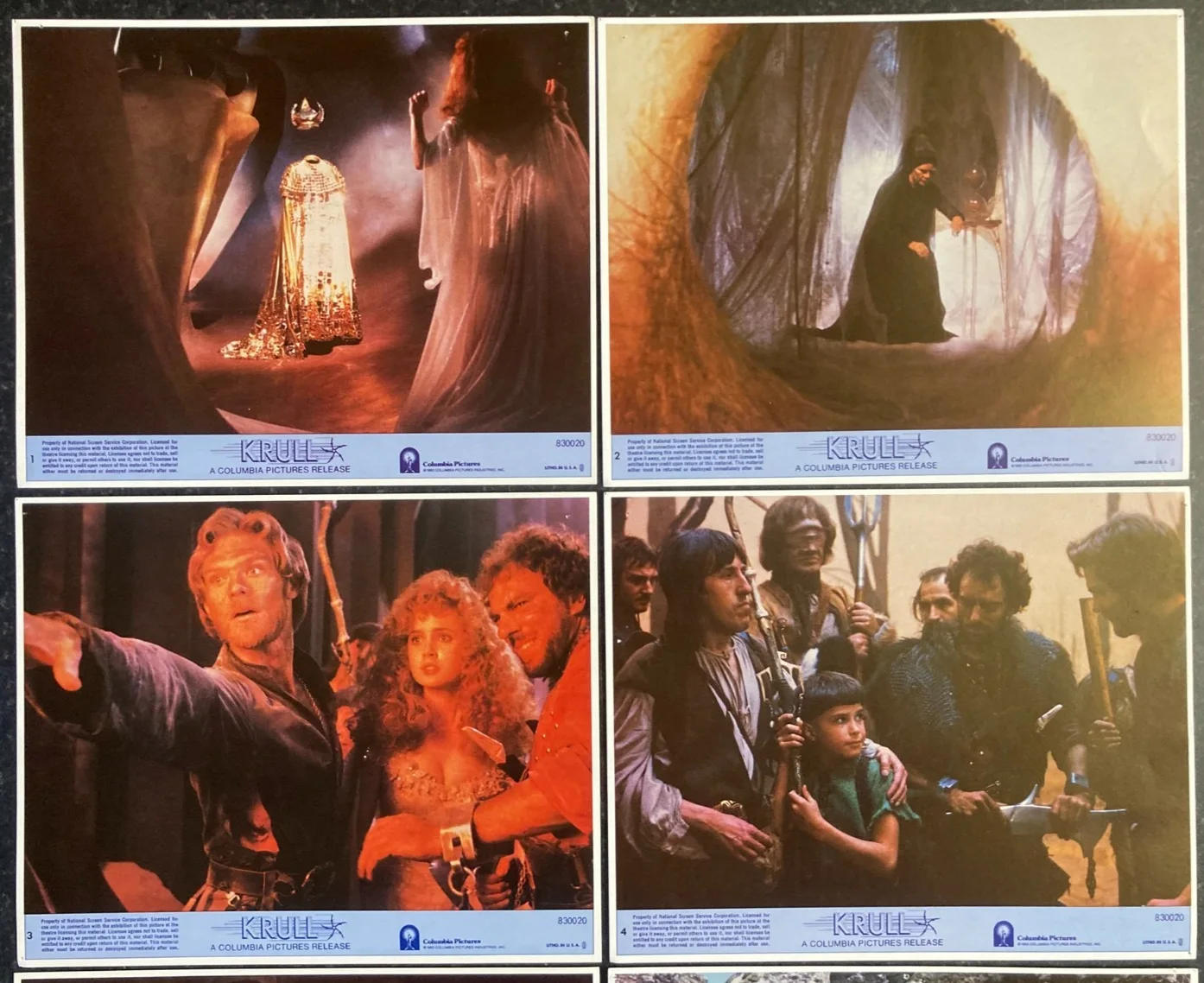 KRULL 1983 Original Movie US Lobby Card Set 10x8 Sci-Fi Fantasy 80s Classic Rare, изображение 2