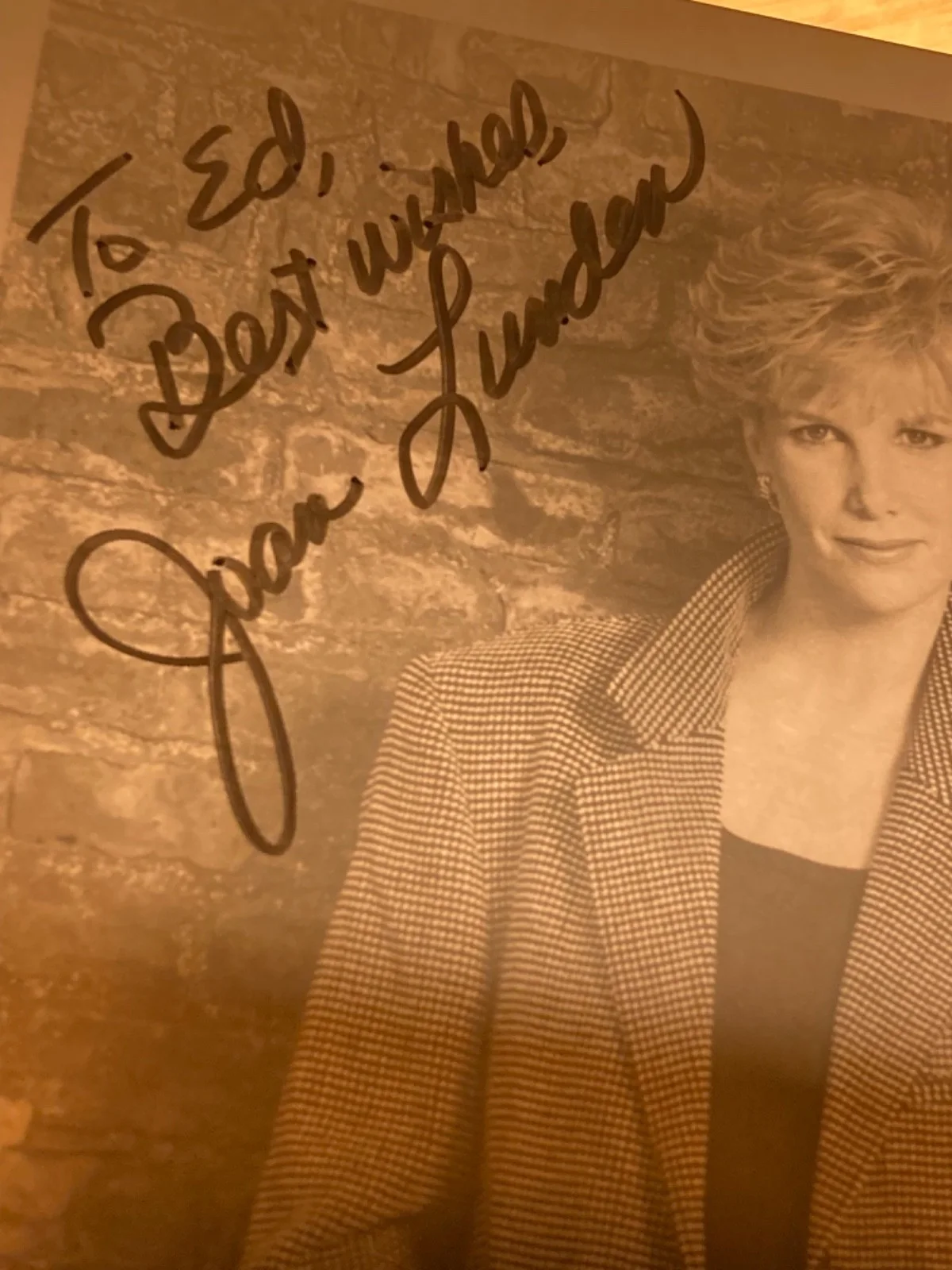 Hand SIGNED Joan Lunden 7x9 Original (1993) ABC Press Photo Good Morning America, изображение 5
